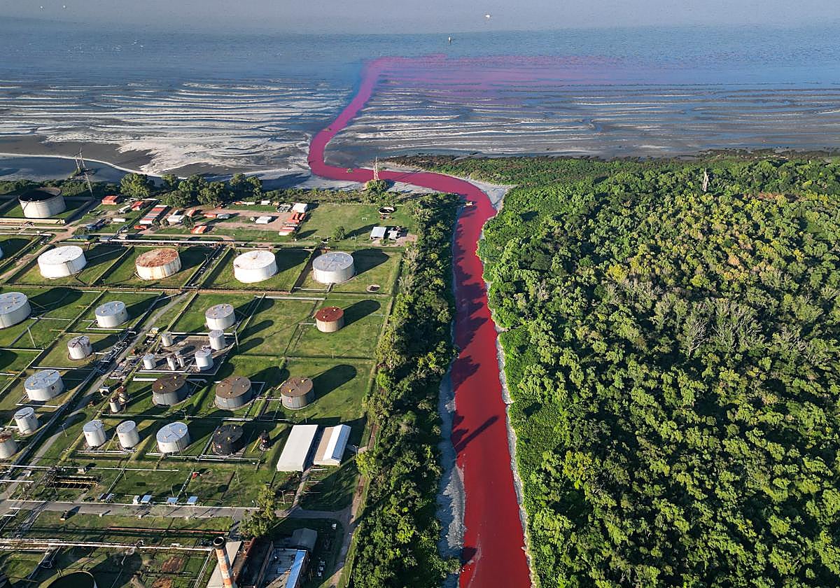 El río Sarandí en la periferia de Buenos Aires