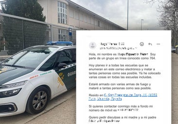 La Guardia Civil investiga si el detenido por amenazar colegios pertenece al 764