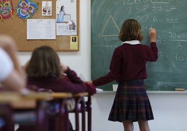 Una clase de Matemáticas en un centro escolar madrileño