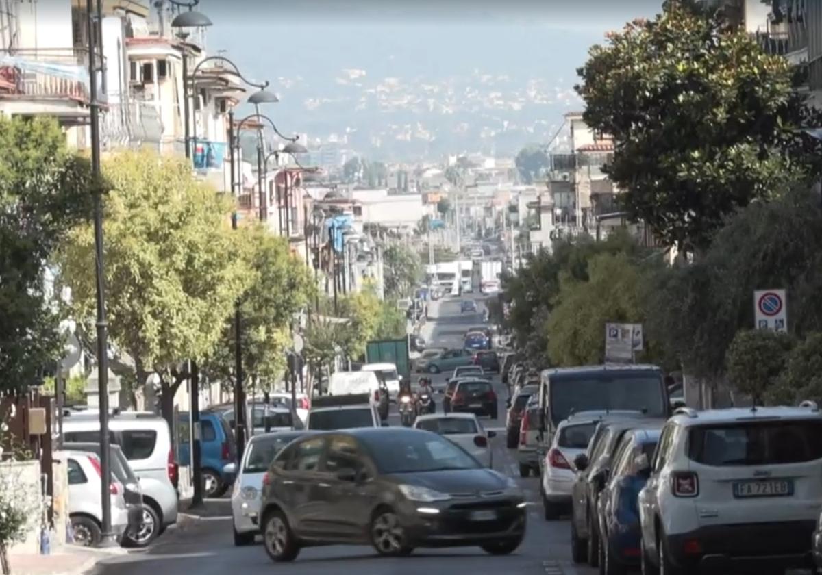 Calle de Ercolano, localidad donde se han producido los hechos