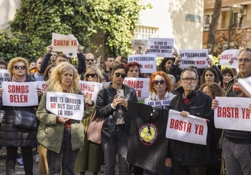 Protestas de trabajadores y educadores sociales por la muerte de Belén