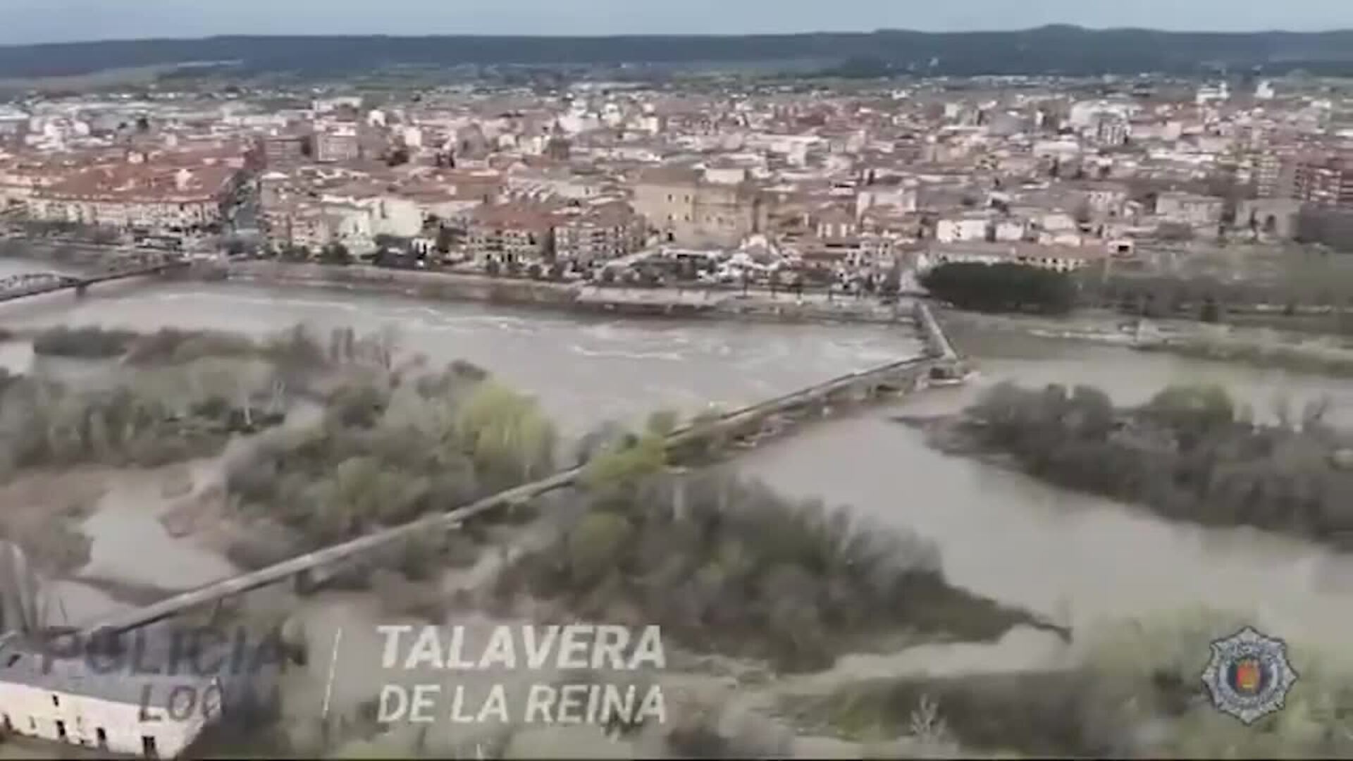 El río Tajo vive una &quot;situación complicada&quot; en Talavera por el caudal de 750m3/s