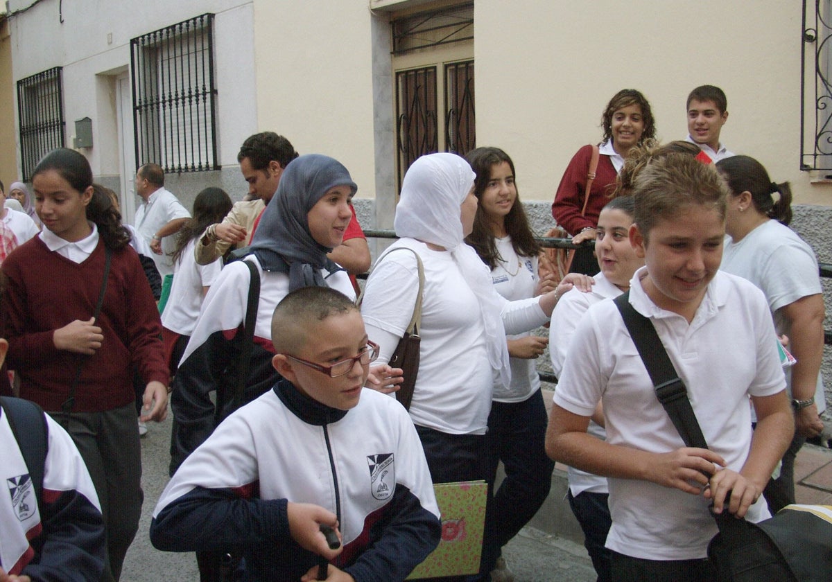 Varios alumnos de origen marroquí en una escuela de Ceuta