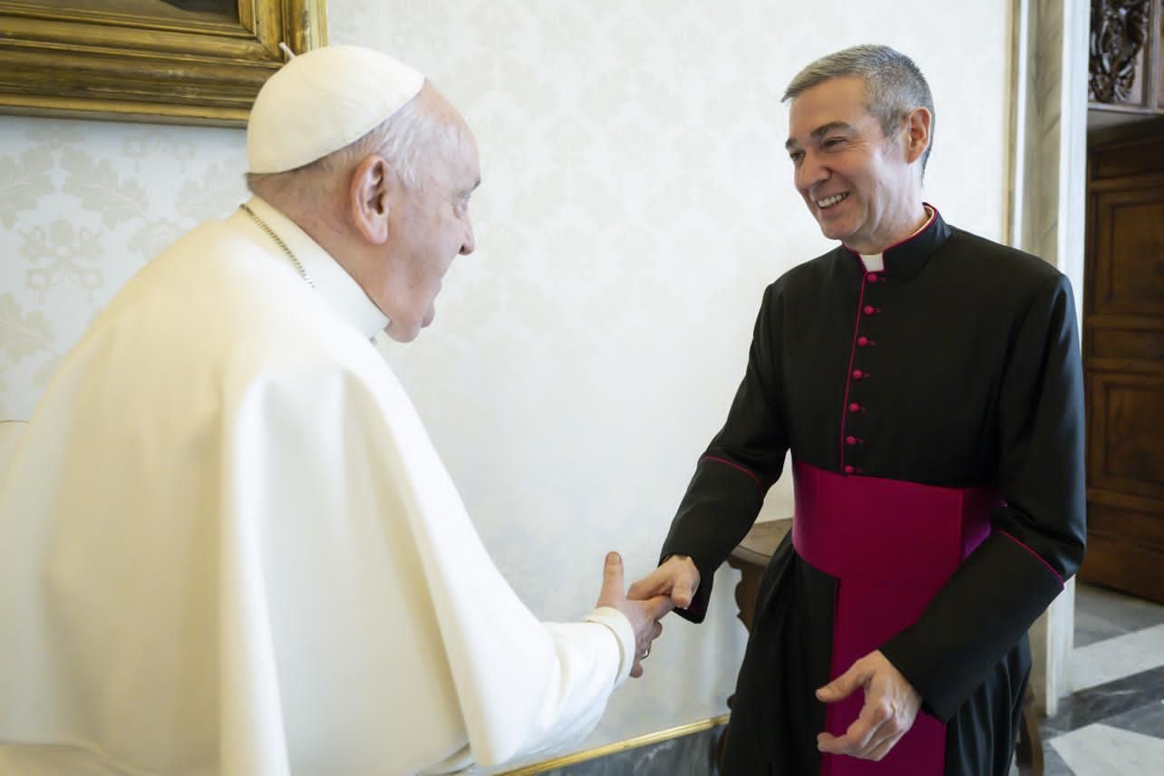 Jordi Bartomeu junto al Papa Francisco en una imagen de archivo