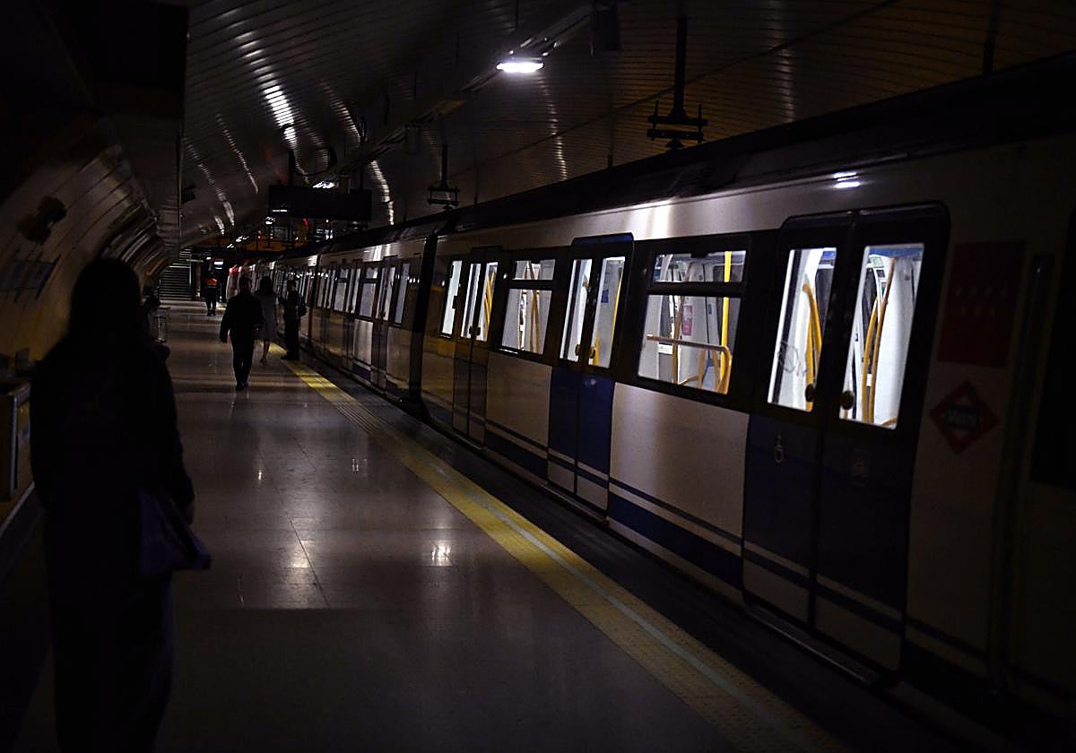 Apagón en el Metro de Madrid.