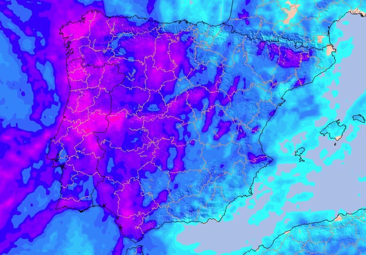 La Aemet avisa a España por una potente borrasca en el Puente de Mayo: las zonas más afectadas por el temporal