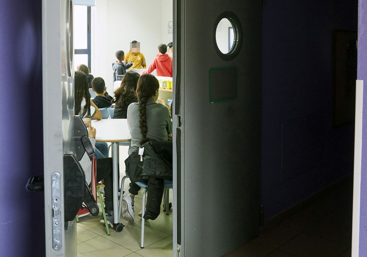 Alumnos en un aula