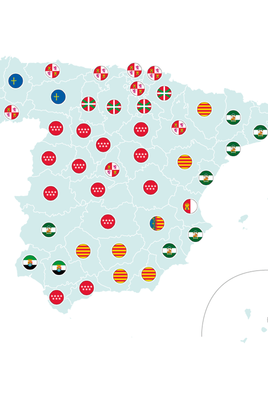 Comunidad autónoma de origen mayoritaria en cada provincia