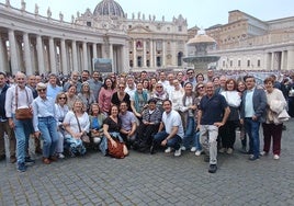 Los peregrinos españoles citados por el Papa: «Nos dejó pasmados»