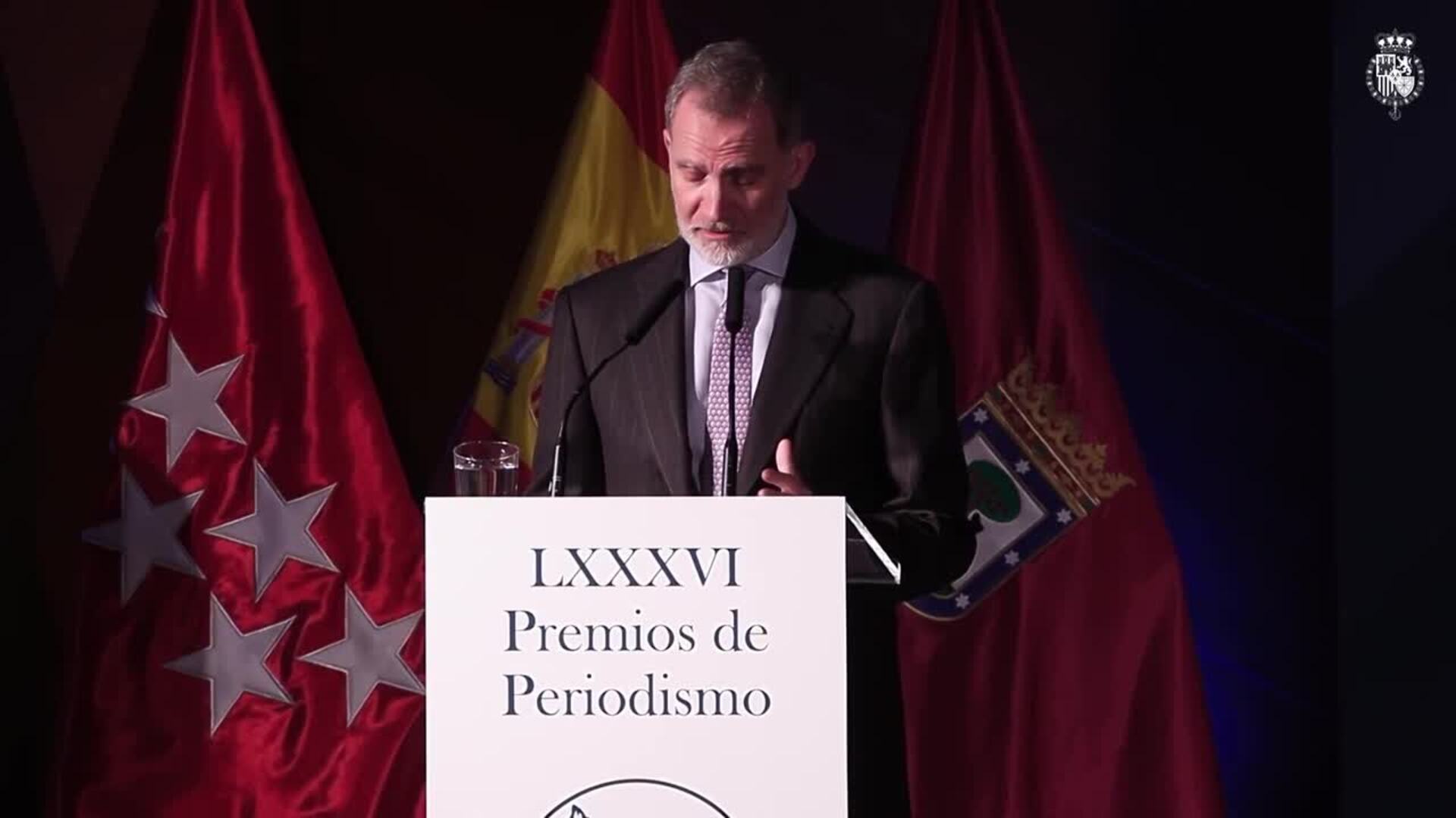 El Rey pone en valor la labor de periodistas "en tiempos de RRSS, IA y ...