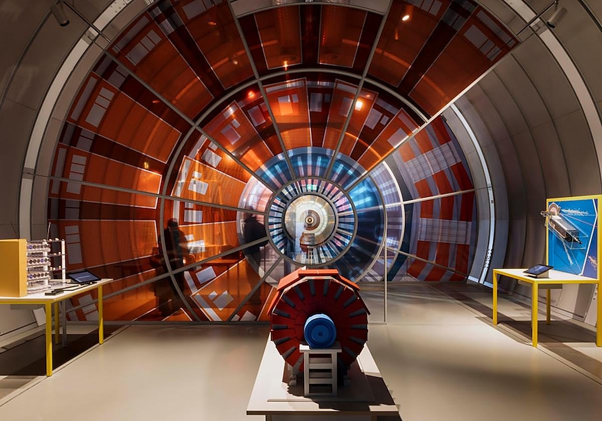 Un espacio de exhibición del Portal de Ciencia de la CERN.
