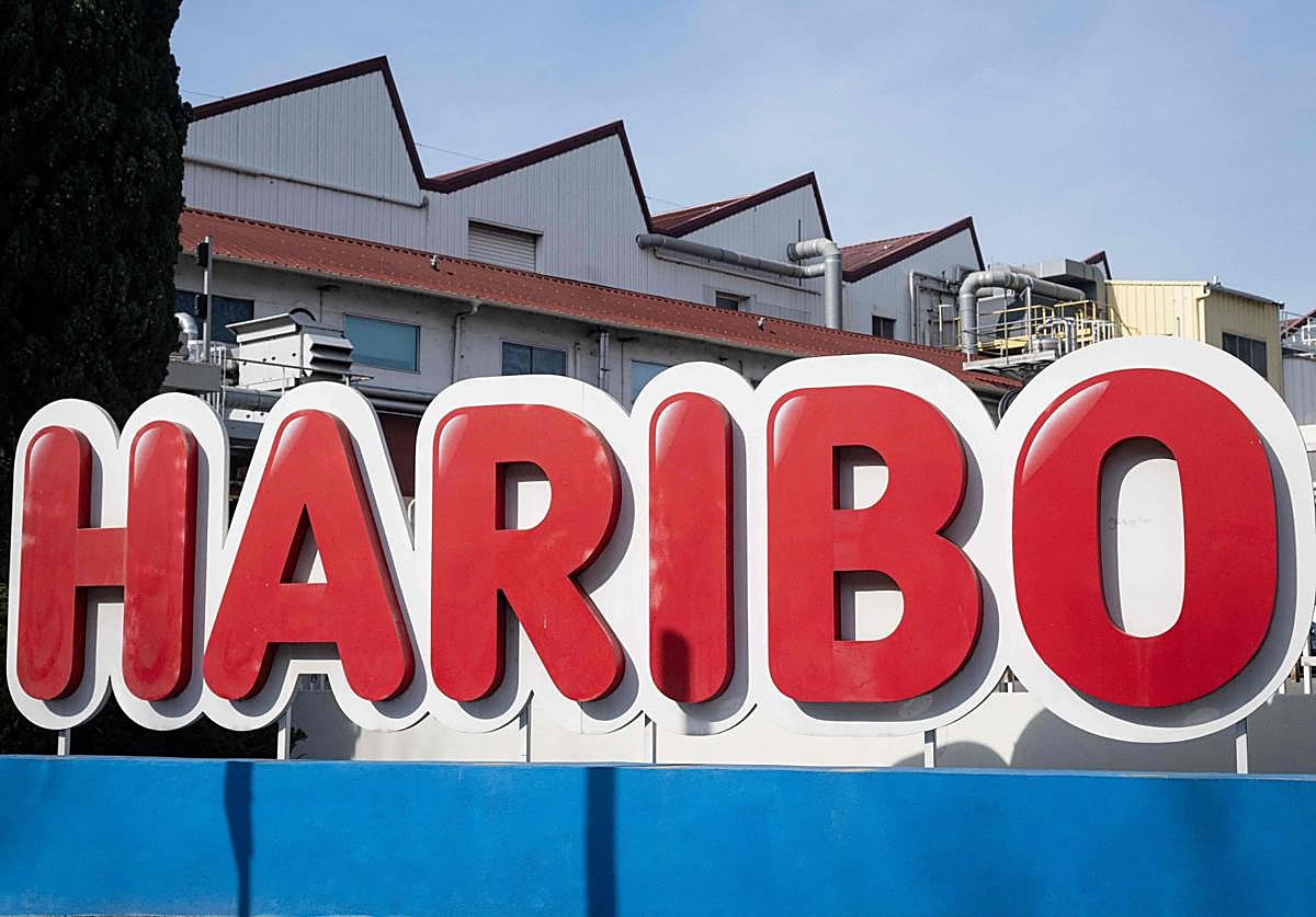 Logo de Haribo en una de sus fábricas.