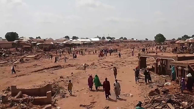 Sube a 158 el número de muertos por las graves inundaciones en el oeste de Nigeria