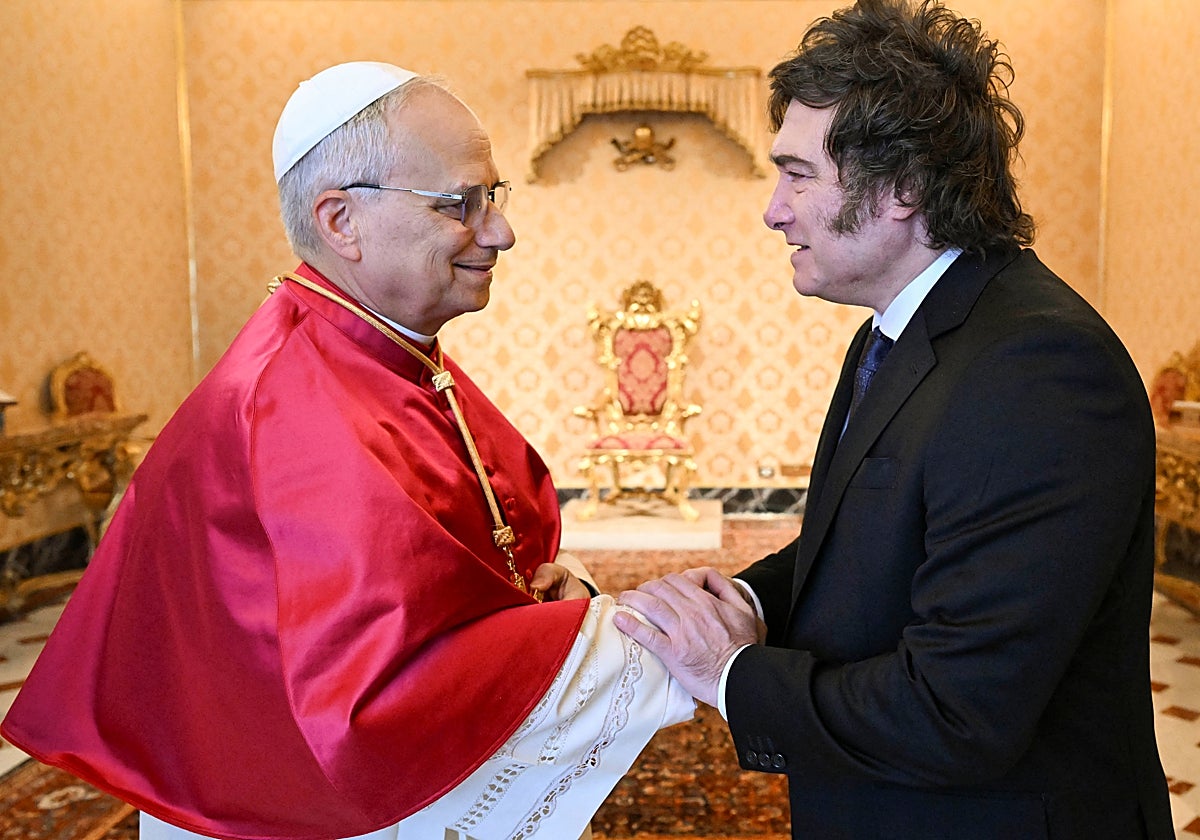Milei ha visitado al Papa León XIV en el Vaticano