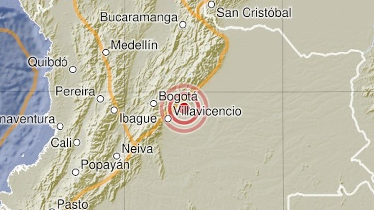 Un terremoto de magnitud 6,5 sacude el centro de Colombia