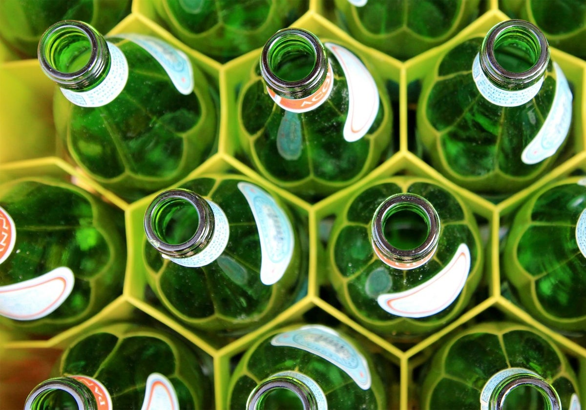 Botellas de vidrio