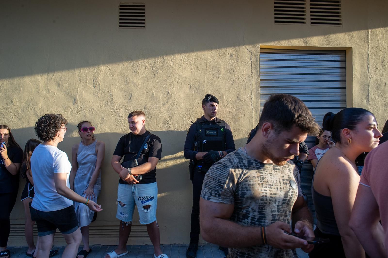 Participantes en la concentración ilegal