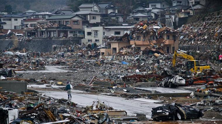 El tsunami de Japón en 2011 arrasó localidades de la costa oriental como Onagawa