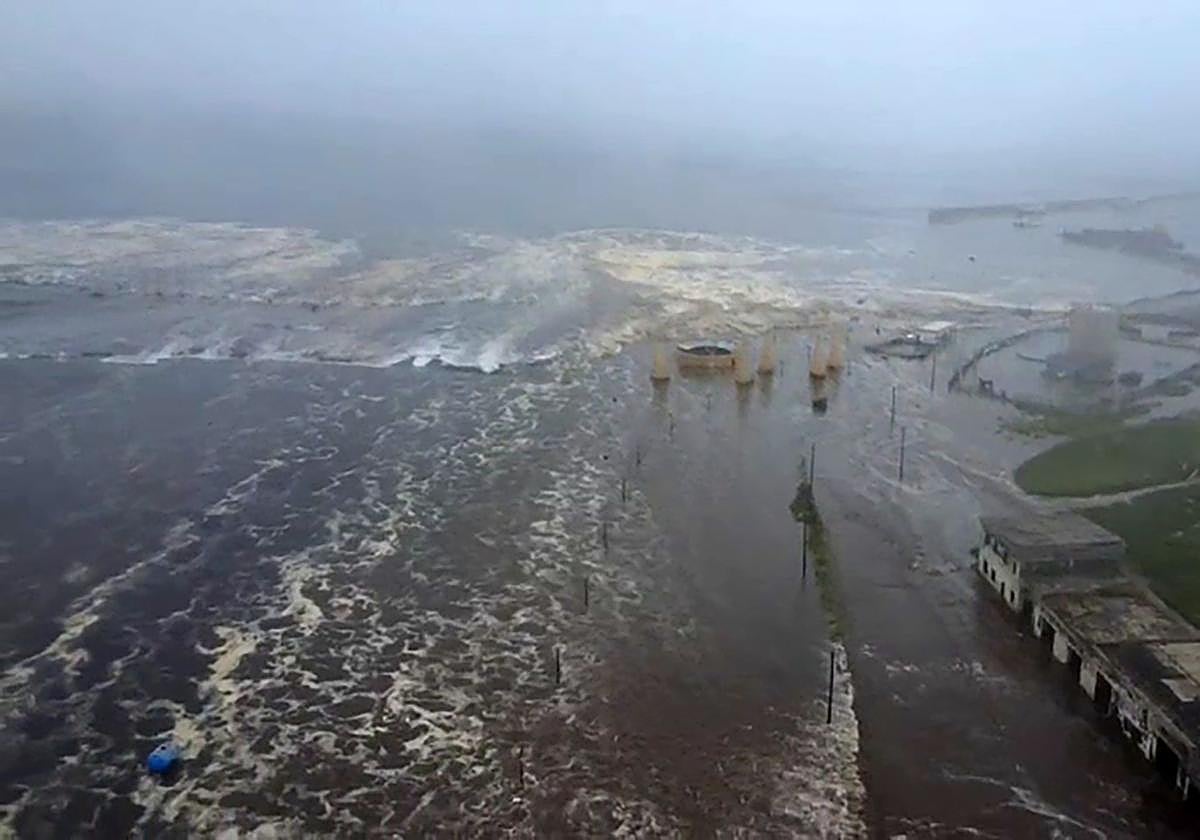 La isla Paramushir de las Kuriles septentrionales de Rusia, afectada por un tsunam, a raíz del terremoto en Kamchatka