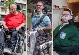 Juanjo Moro, paciente de distrofia facioescapulohumeral, en Barcelona