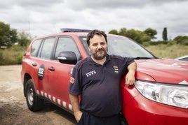 Marc Castellnou, en la sede del 112 en Reus (Tarragona)