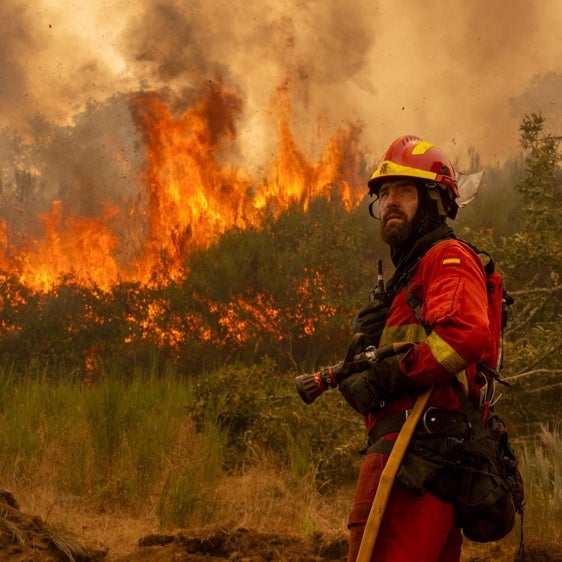 Los cuatro Jinetes del Apocalipsis del fuego en España
