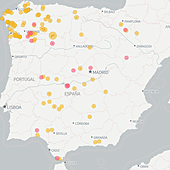 Los fuegos de agosto queman la mitad del suelo forestal que ha ardido en todo el año