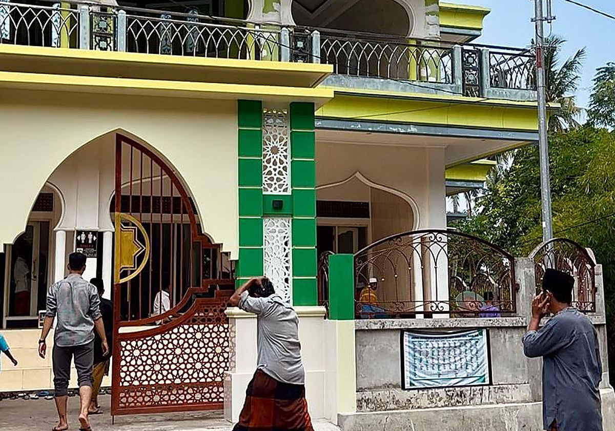 La mezquita junto al hotel en el que se alojaba Mati