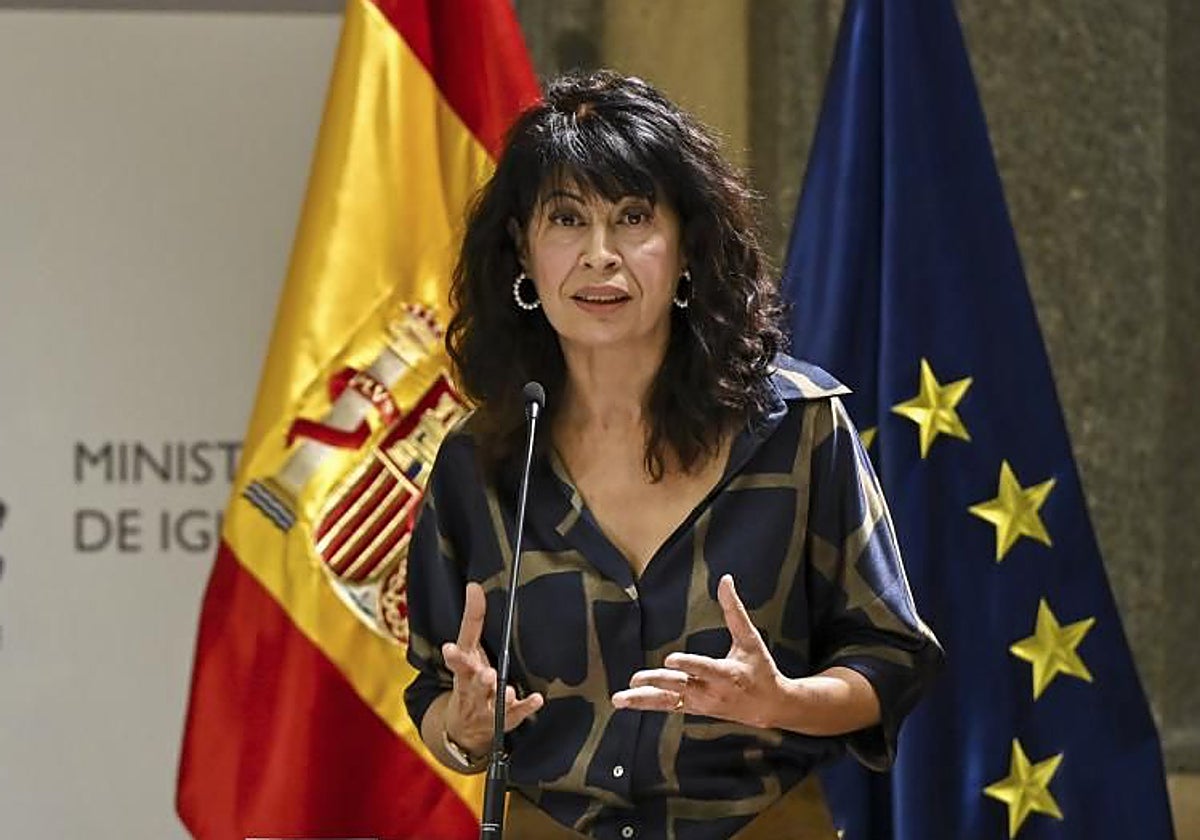 La ministra de Igualdad, Ana Redondo, en el evento conmemorativo '40 Años de la legalización del aborto en España'