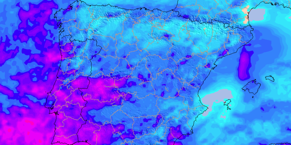 La Aemet avisa a estas zonas de España de la llegada de fuertes lluvias y tormentas por un tren de borrascas atlánticas