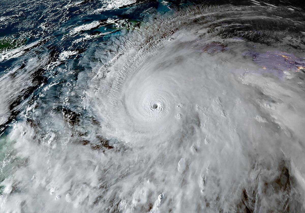 El ojo del huracán 'Melissa'