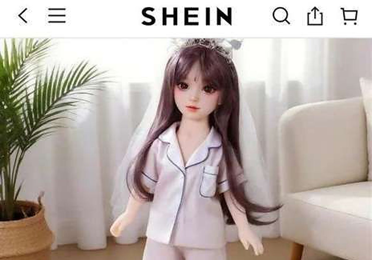 Una de las muñecas que se ofertaban en la web de Shein