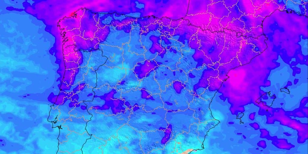 La Aemet avisa de la llegada de un frente frío de fuertes lluvias y nieve a España: estas son las zonas más afectadas