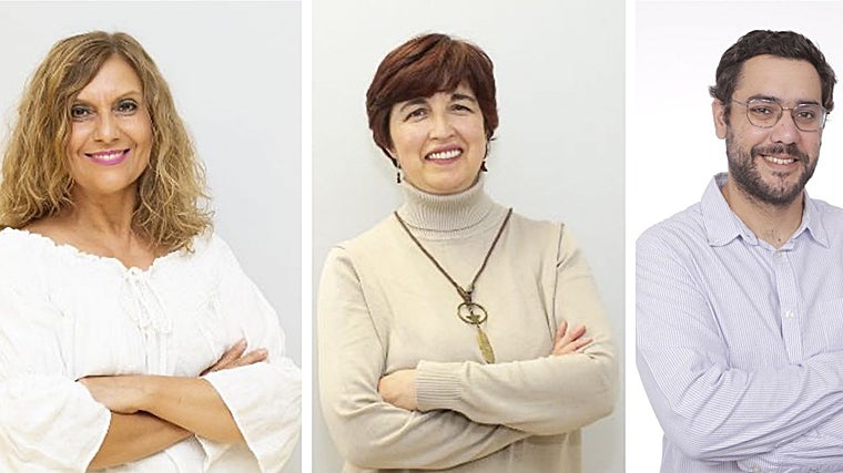 Maria Angelica Giordano Paredes, María Gracia Moreno Celeghin y Manuel Galián Peñalver