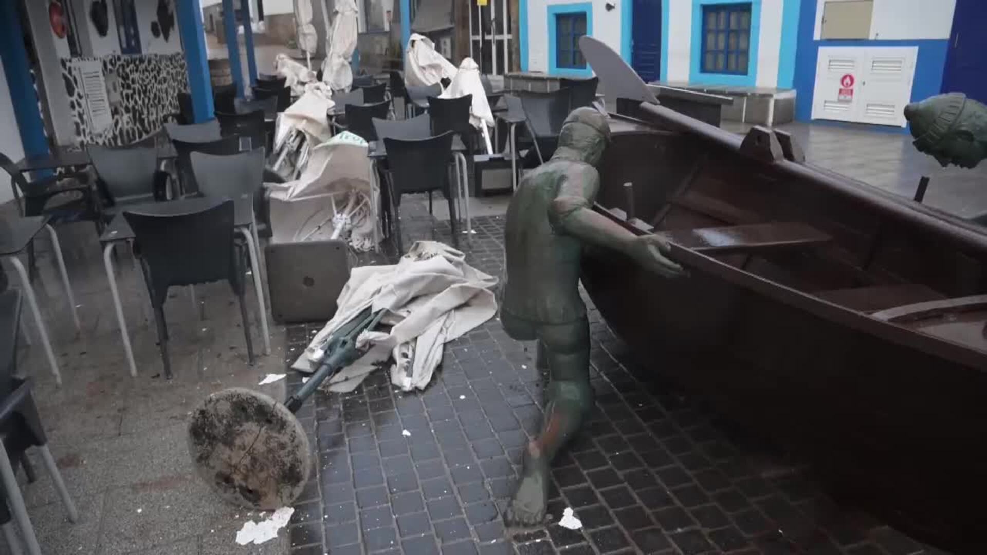 La borrasca Claudia azota Canarias