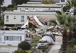 Un tornado en el Algarve deja una víctima mortal y una treintena de heridos, entre ellos varios españoles