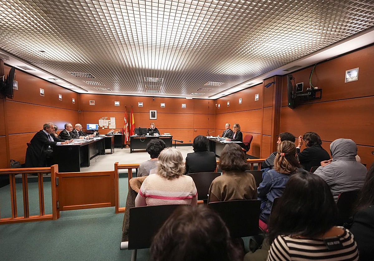 Interior del juzgado nº1 de lo penal de Vitoria, donde tiene lugar el juicio esta semana