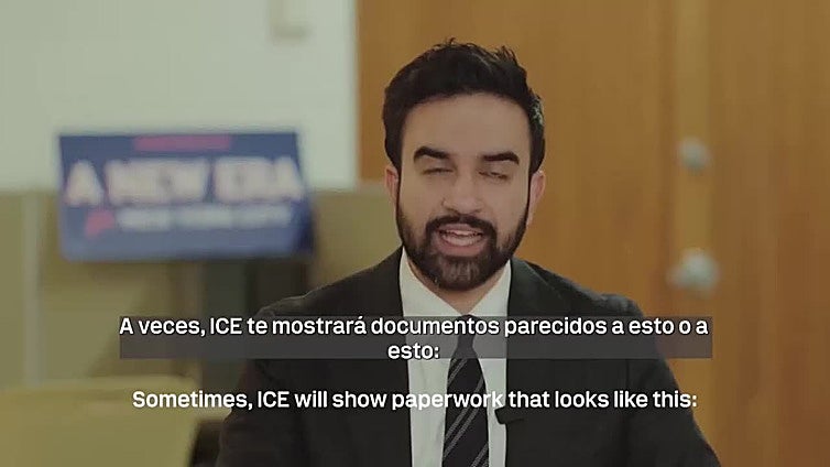 Alcalde electo de Nueva York instruye a inmigrantes sobre cómo actuar ante redadas de ICE