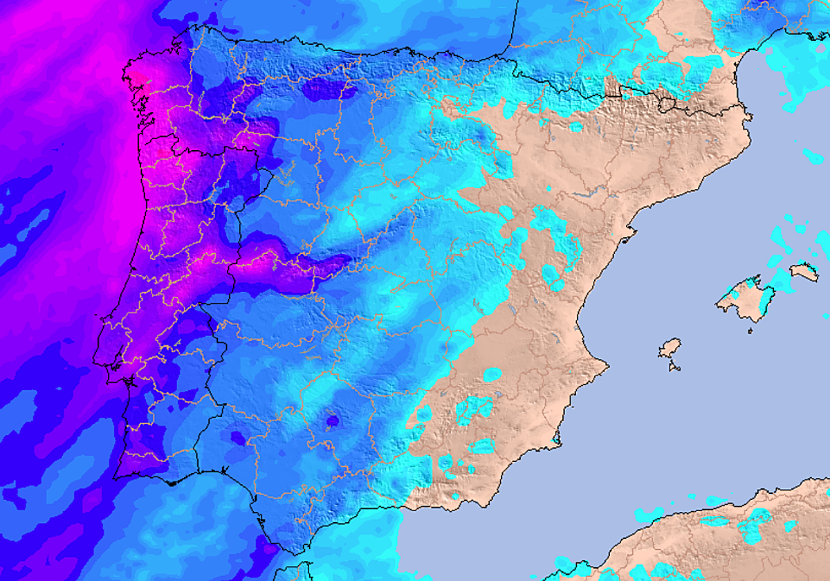 La Aemet avisa de la llegada de un frente de fuertes lluvias a España ...