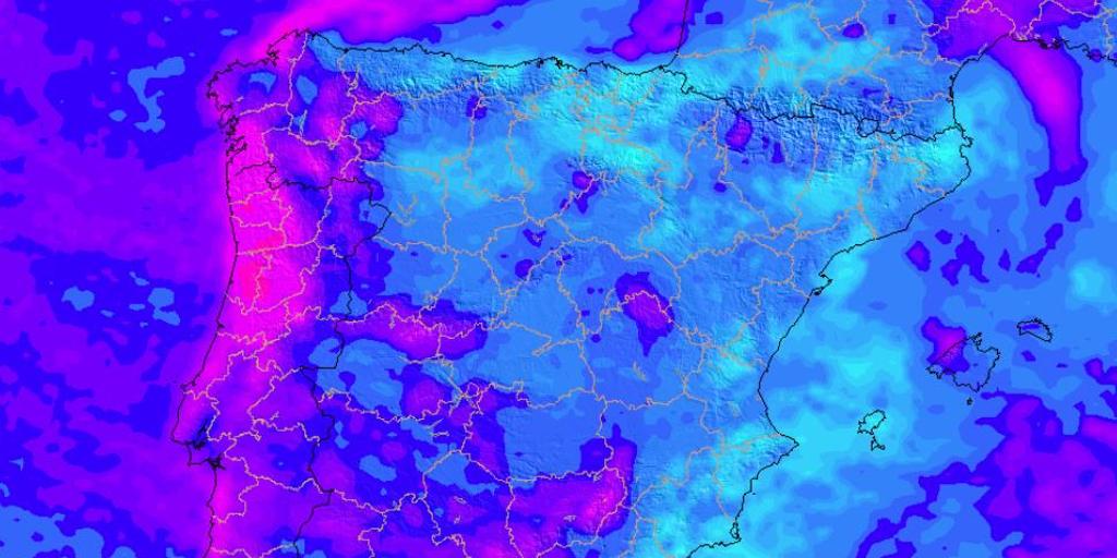 La Aemet avisa a España de tormentas intensas, nieve y frío polar por la borrasca Ingrid: estas son las zonas afectadas
