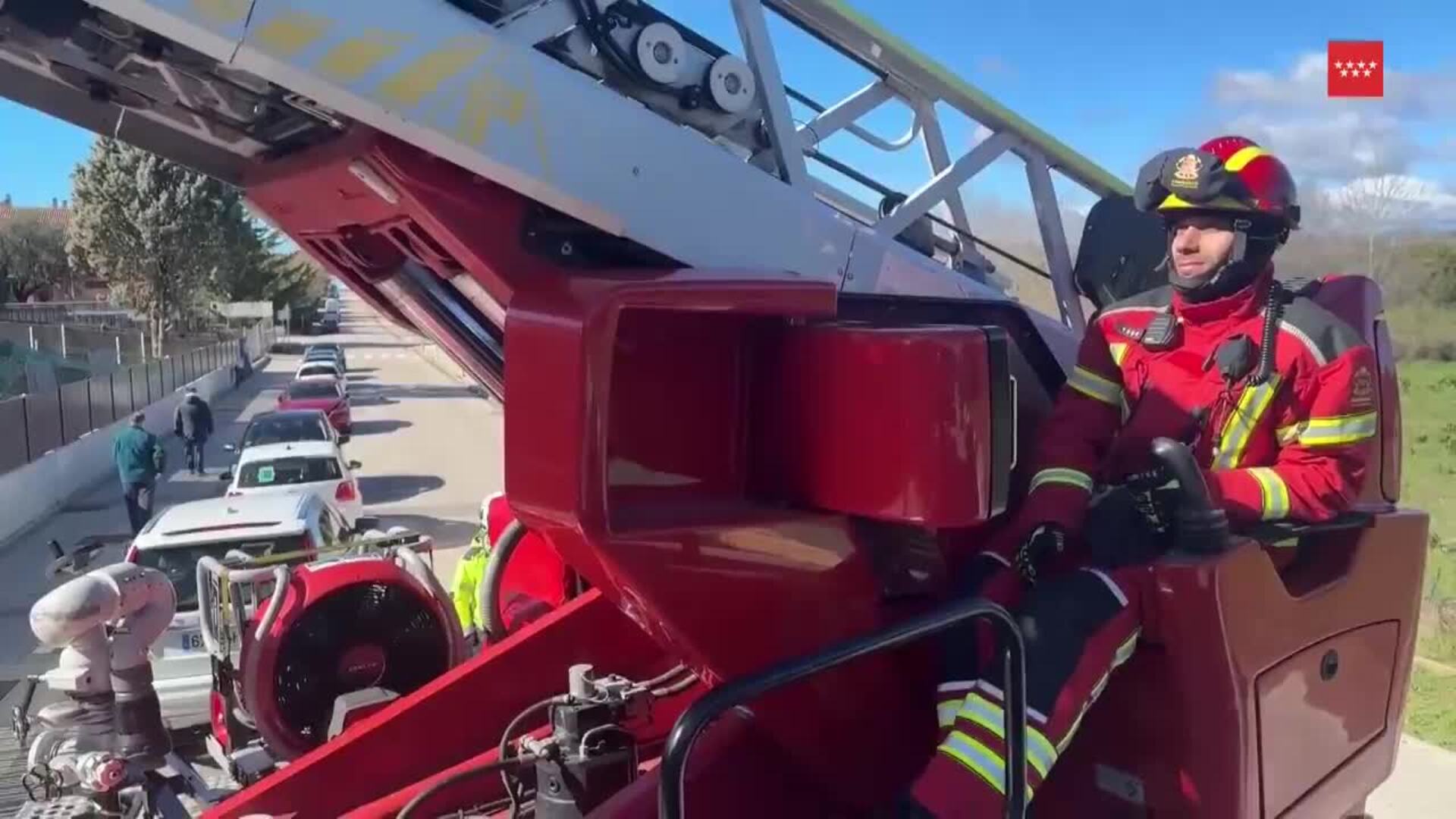 Los bomberos intervienen por caída de árboles en Madrid