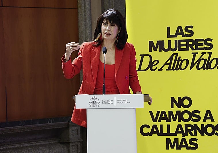 La ministra de Igualdad, Ana Redondo presentan la nueva campaña con motivo del Día Internacional de las Mujeres.