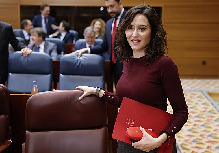 La presidenta de la Comunidad de Madrid, Isabel Díaz Ayuso.