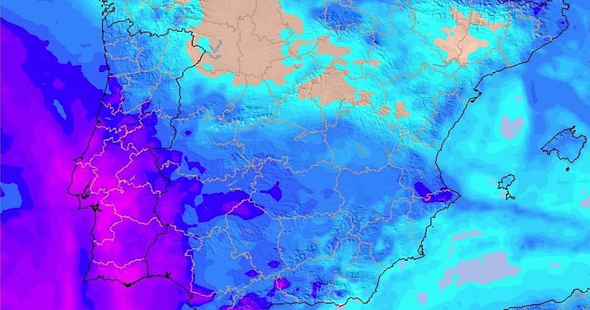 La Aemet avisa a España de la llegada de fuertes lluvias, nieve y viento: zonas más afectadas por la borrasca Therese