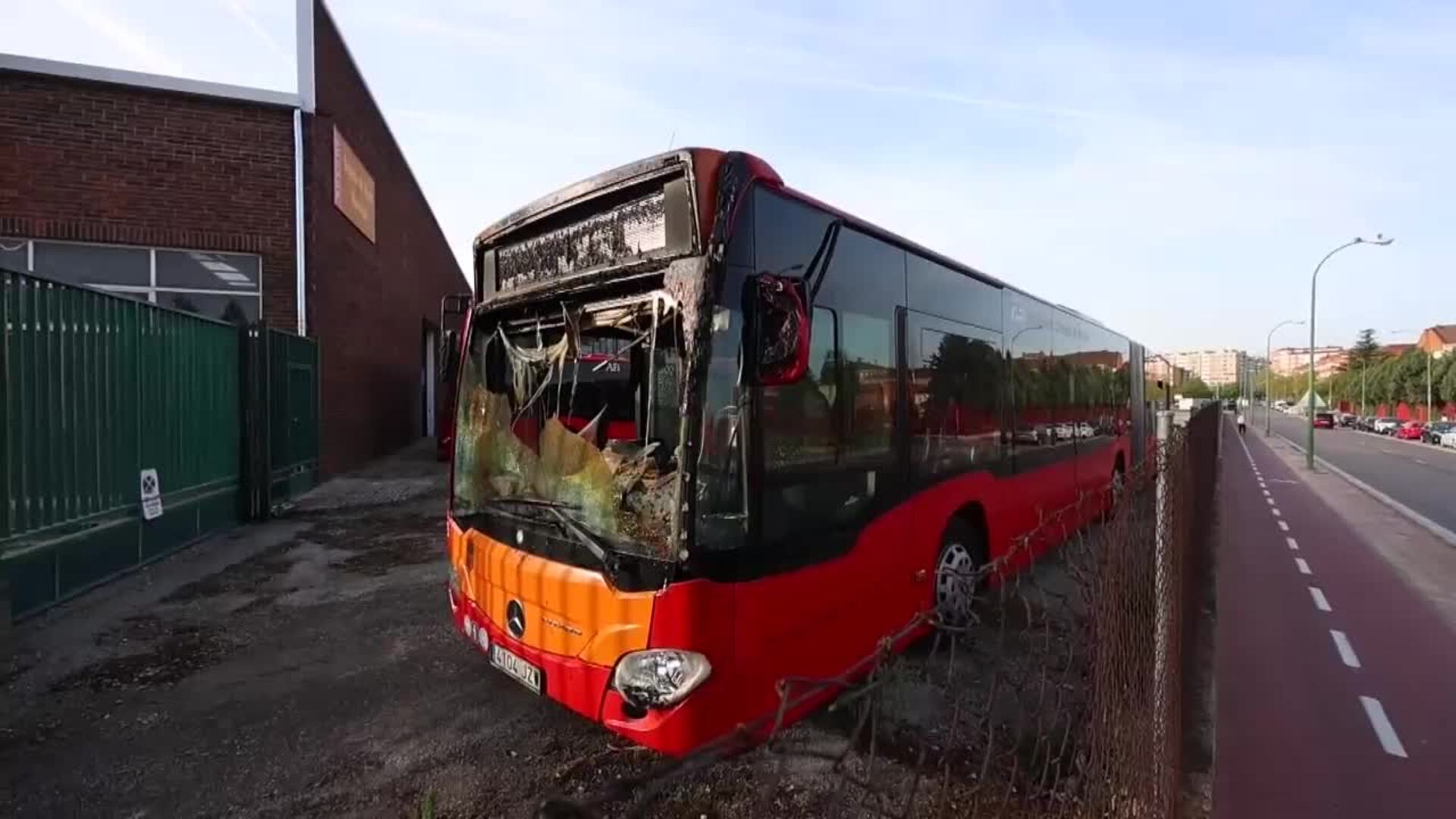 Incendio autobuses Burgos: 39 vehículos calcinados en las cocheras