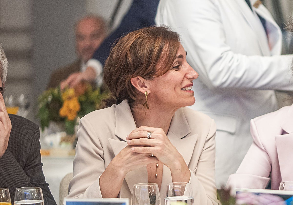 La ministra de Sanidad, Mónica García, la semana pasada