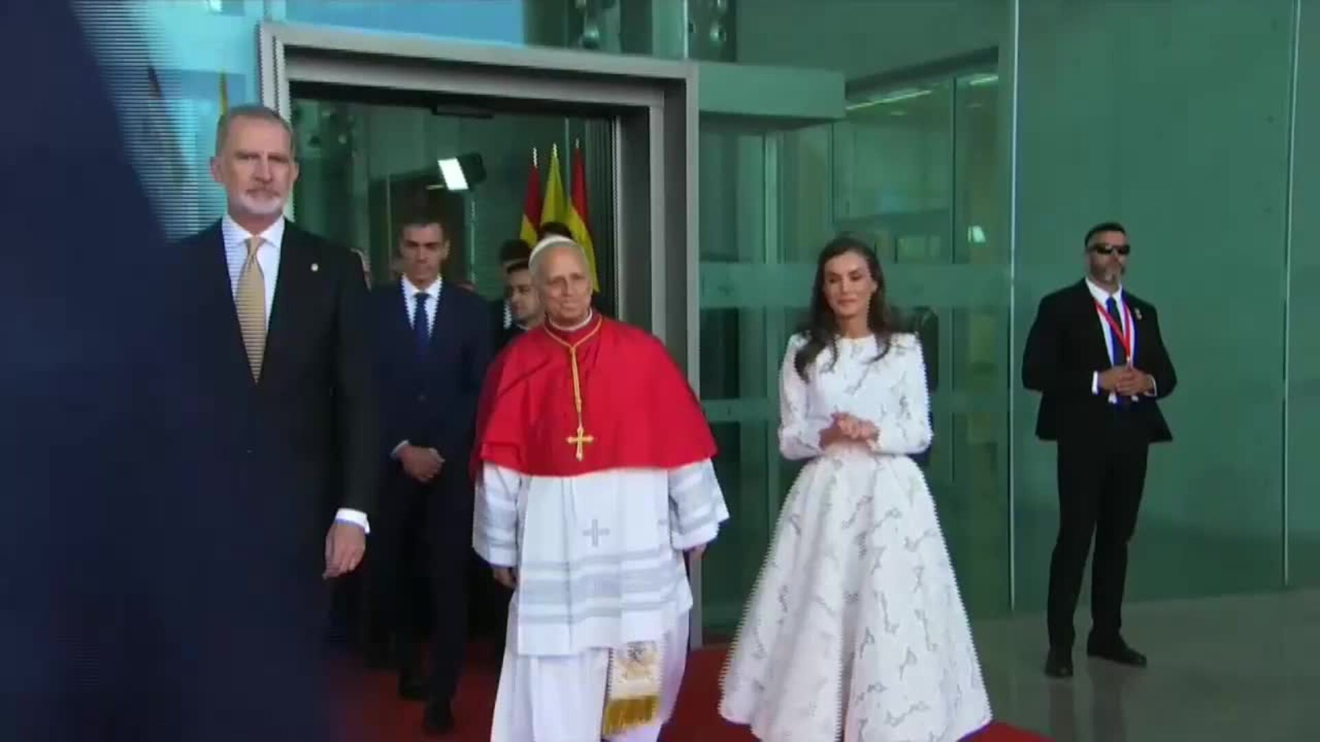 Llegada del Papa a España