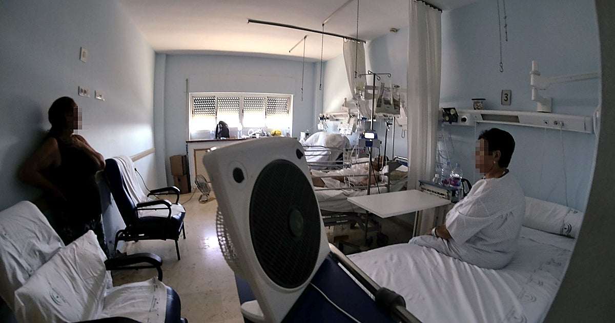 Hospitales y centros de salud a 30 grados y con ventiladores traídos de casa en plena ola de calor