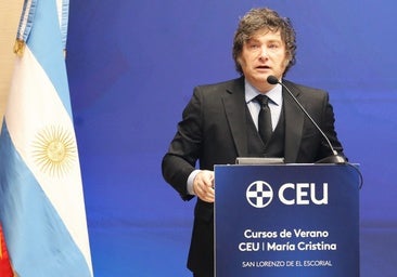 Javier Milei, en el CEU: «Marx tiene escritos satánicos y por eso los terroristas están alineados con la izquierda»
