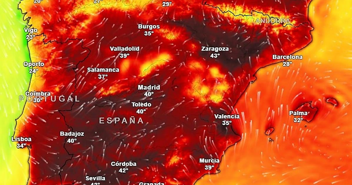 La Aemet avisa de «peligro extraordinario» por la ola de calor en España: hasta 44 grados y tormentas en estas zonas